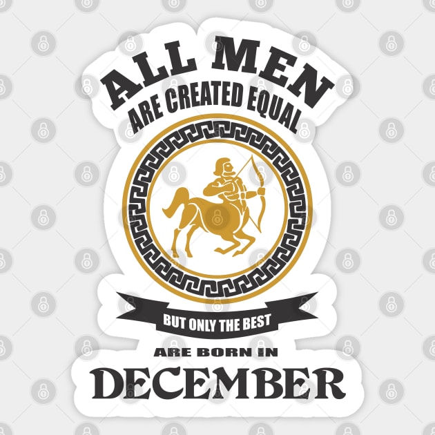 All Men Created Equal Zodiac  Astrological Graphic Tee Sticker by Urbanprint